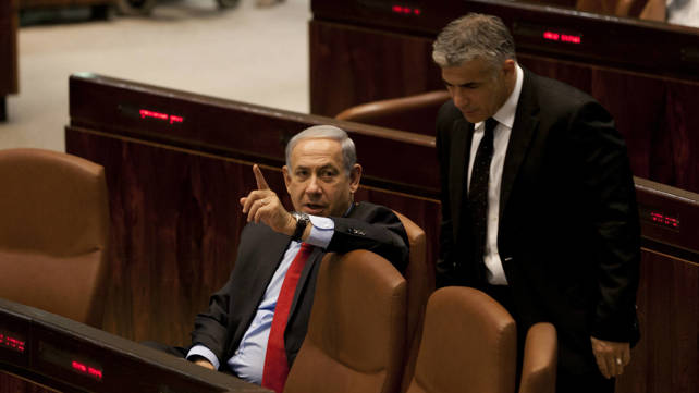 יאיר לפיד ובנימין נתניהו