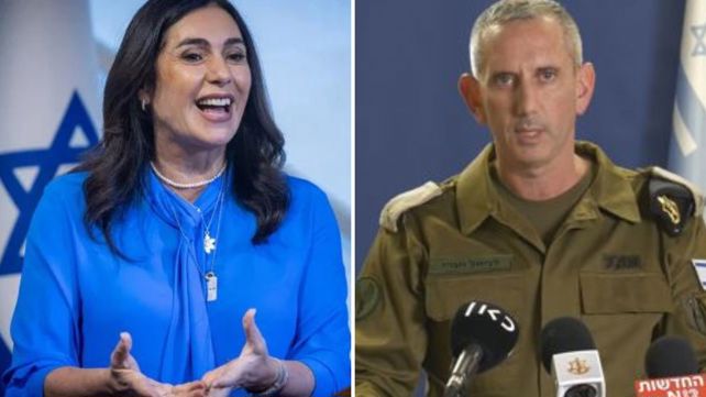 דובר צה"ל דניאל הגרי והשרה מירי רגב