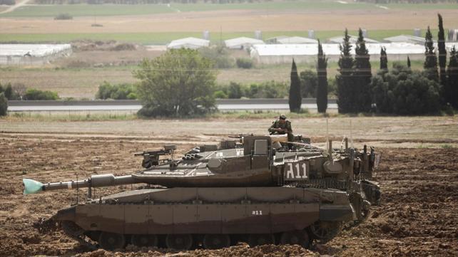 טנק צה"ל בגבול עזה
