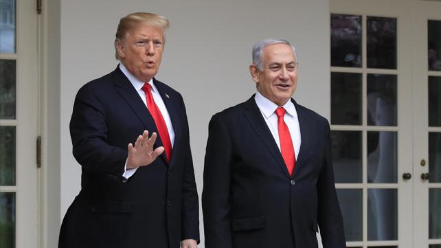 נתניהו וטראמפ בבית הלבן
