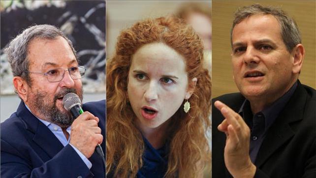 קולאז': ניצן הורוביץ, סתיו שפיר ואהוד ברק