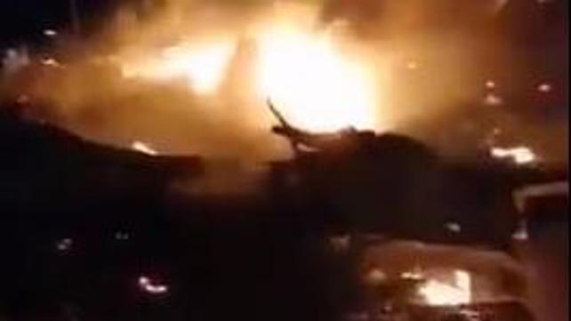תיעוד מהתקיפה האמריקנית בעיראק 29.12