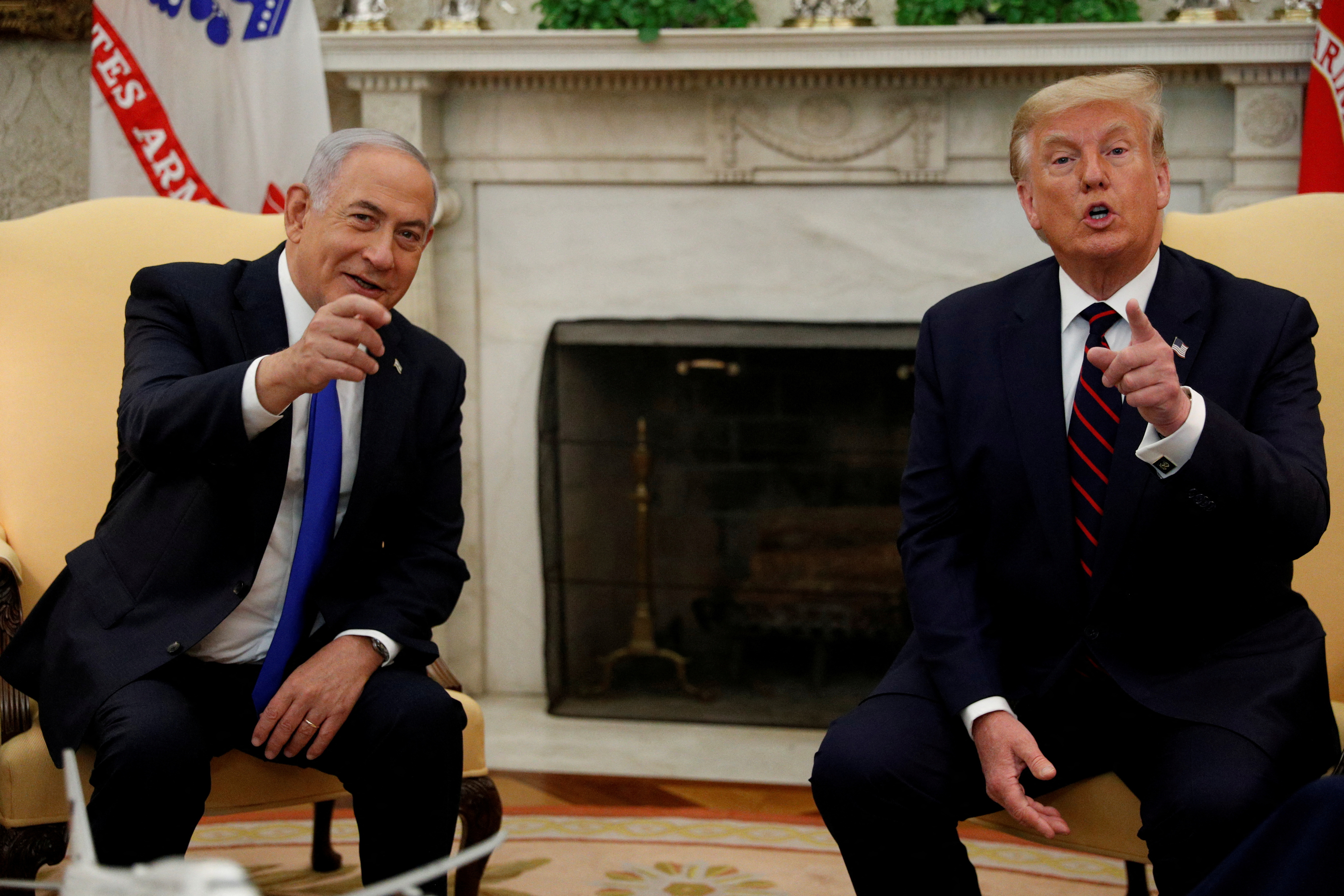 דונלד טראמפ ובנימין נתניהו