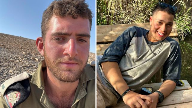 מימין לשמאל: סמל גד כוטל, סגן מתן אברמוביץ