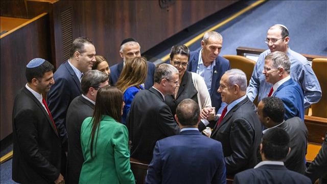 נתניהו וחברי ליכוד בכנסת ביום פיזור הכנסת 22.06.22