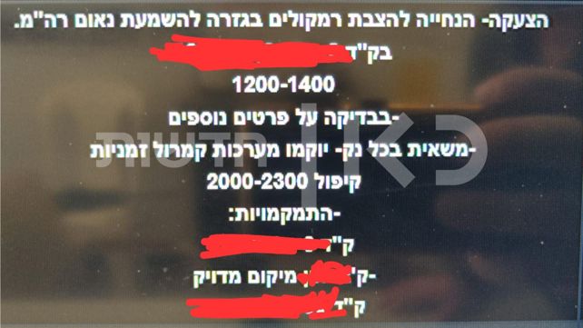 שם "המבצע" להשמעת נאום נתניהו בעזה