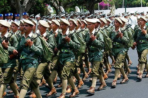 מצעד של צבא מרוקו, ארכיון