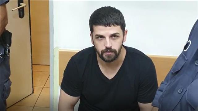 מקסים טל שחשוד ברצח אשתו מריה בדיון בביהמ"ש השלום בקריות, 14.11.19 