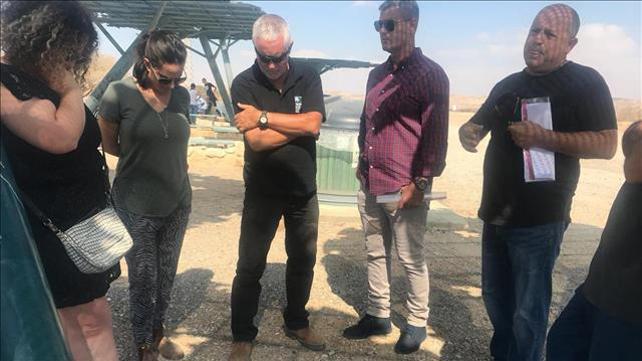 סיור שקיימו השבוע נציגי קק"ל, מועצת הערבה התיכונה ונת"י במקטע הדרומי של כביש 90