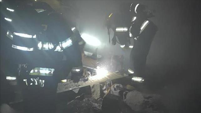 שריפה במושב נוב בדרום רמת הגולן 17.1.20