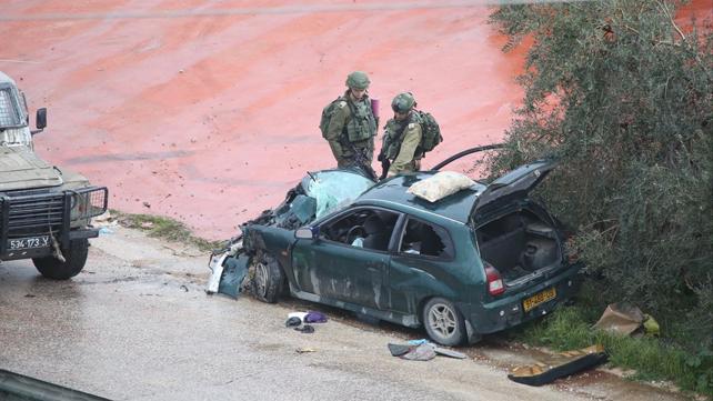 זירת הפיגוע בכפר נעמה 4.3.19