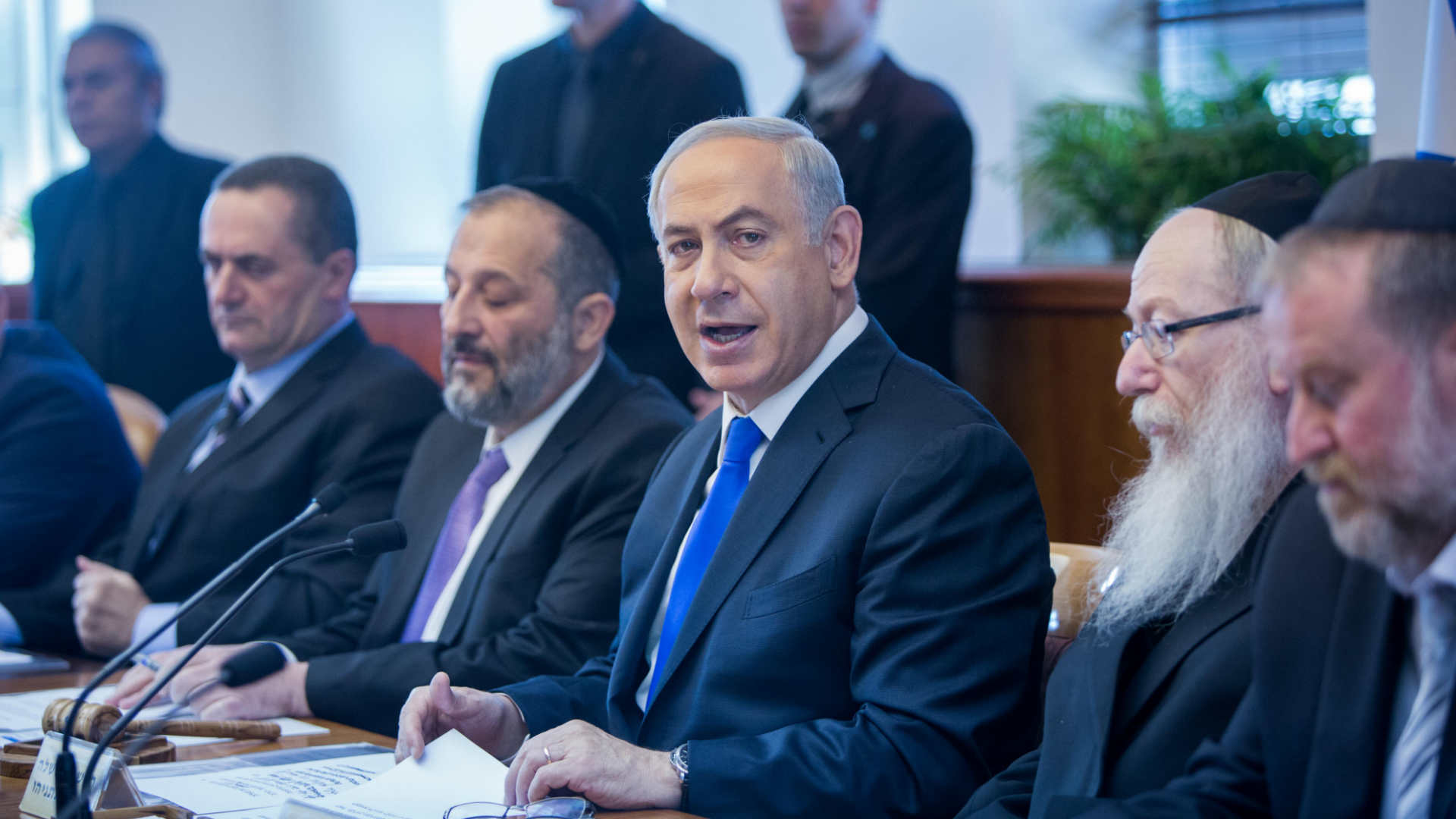 נתניהו עם שרי הממשלה
