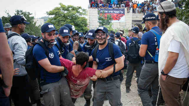 פינוי מפגינים מנתיב האבות, היום