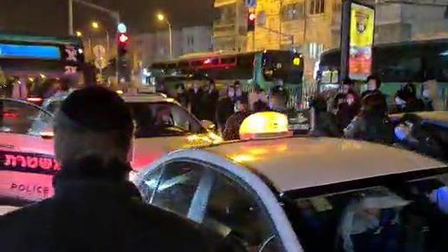 מחאה על מותו של אהוביה סנדק בצומת בר אילן בירושלים 28.12.20