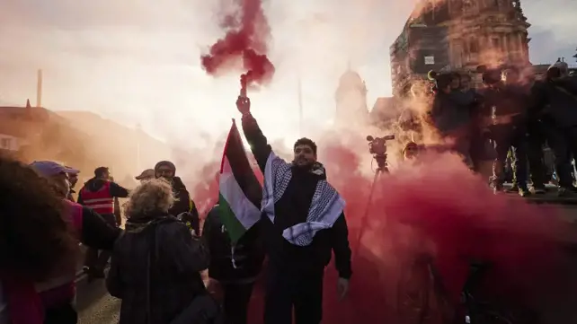 הפגנה פרו-פלסטינית בברלין