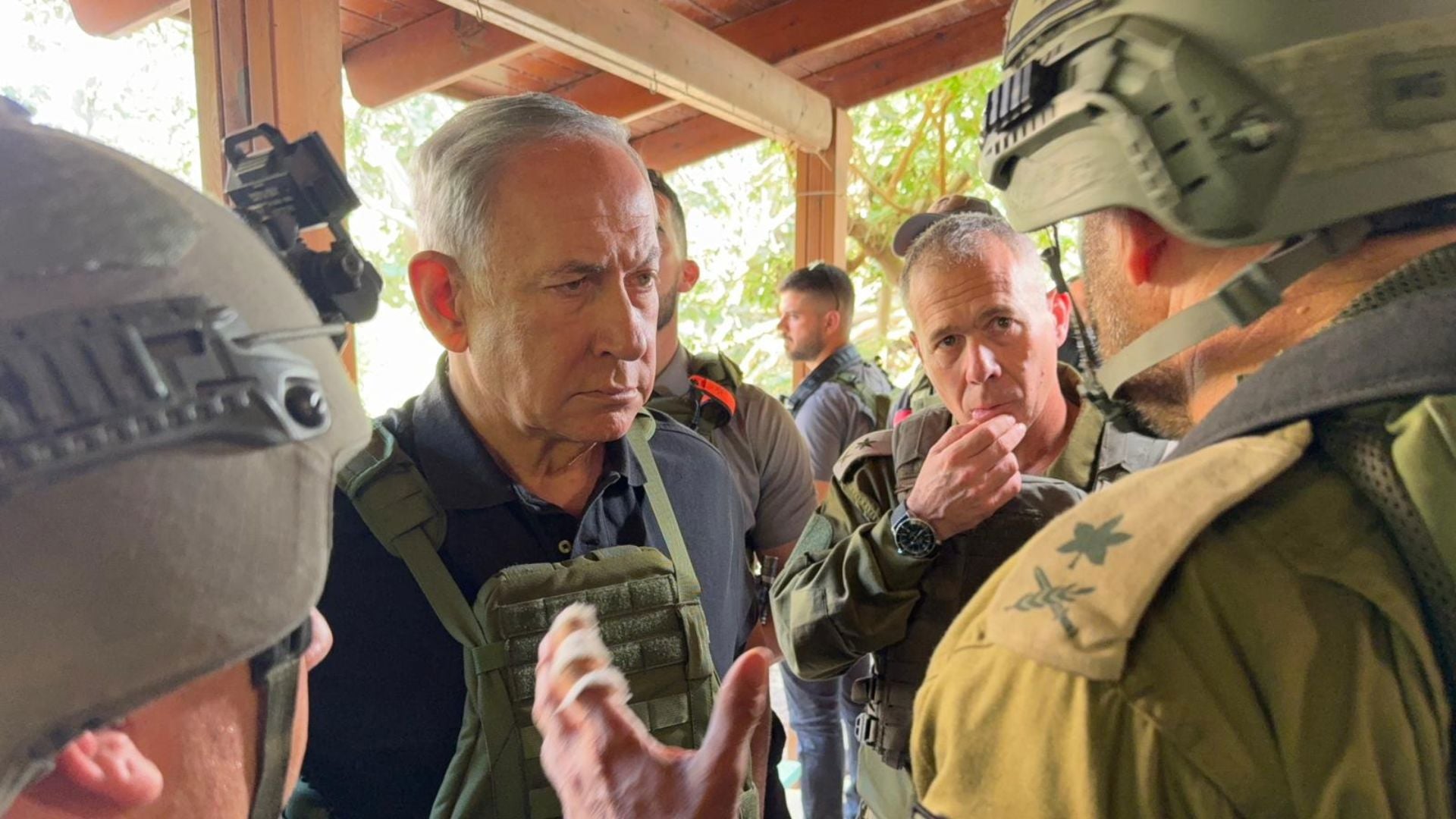 נתניהו בסיור בעוטף עזה בזמן המלחמה 14.10.23