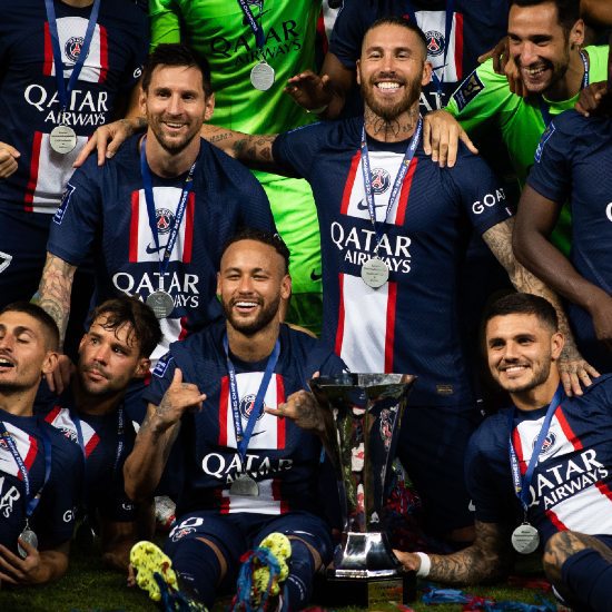 La fiesta del fútbol francés en Tel Aviv, con Messi, Neymar y Ramos