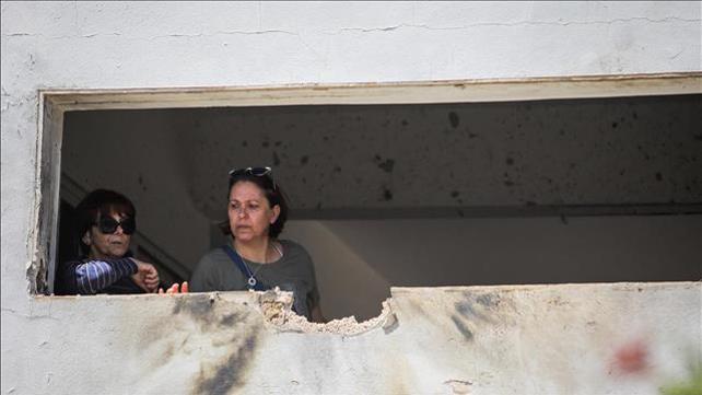 בית בדרום שנפגע מרקטה ששוגרה מעזה