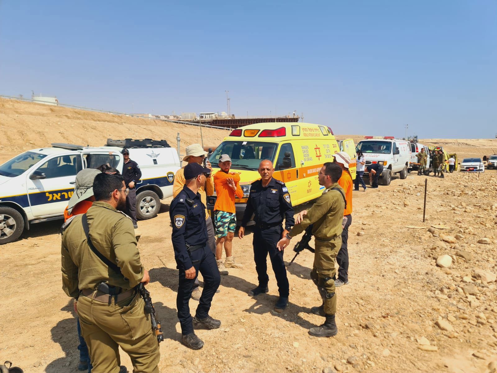חילוץ מסתננים משטח ממוקש באזור ים המלח 27.08.23