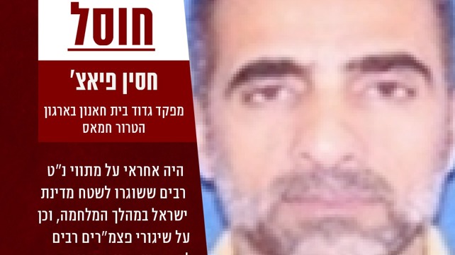 חסין פיאצ', מפקד גדוד בית חאנון של חמאס שחוסל