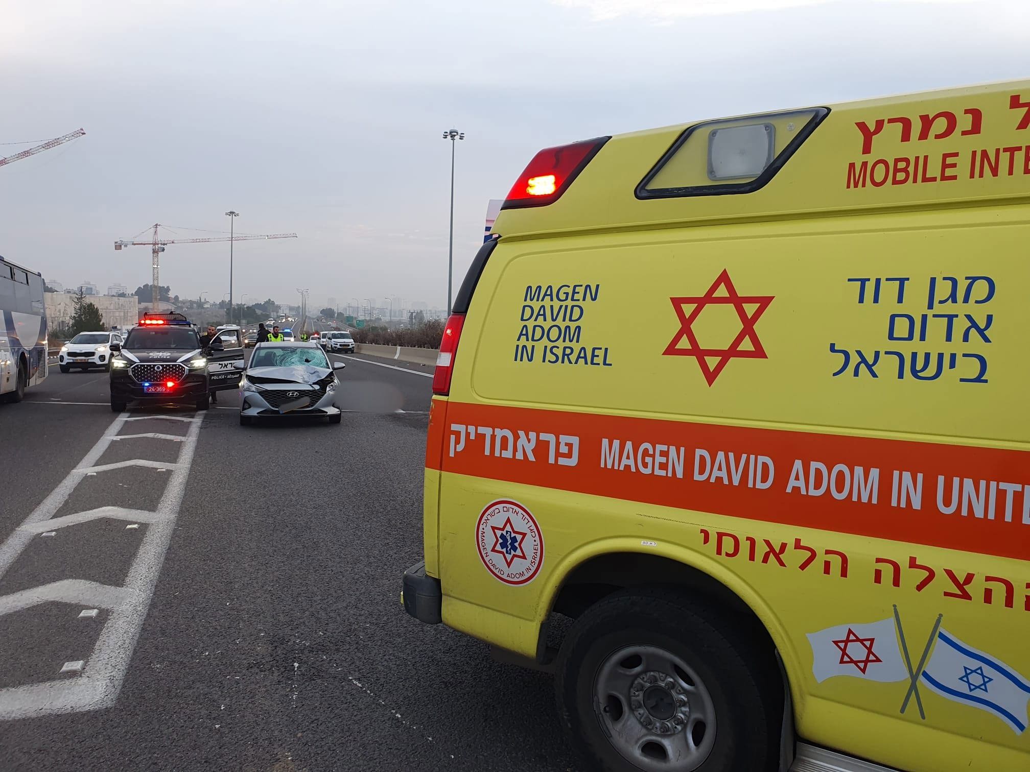 זירת התאונה ברמלוד