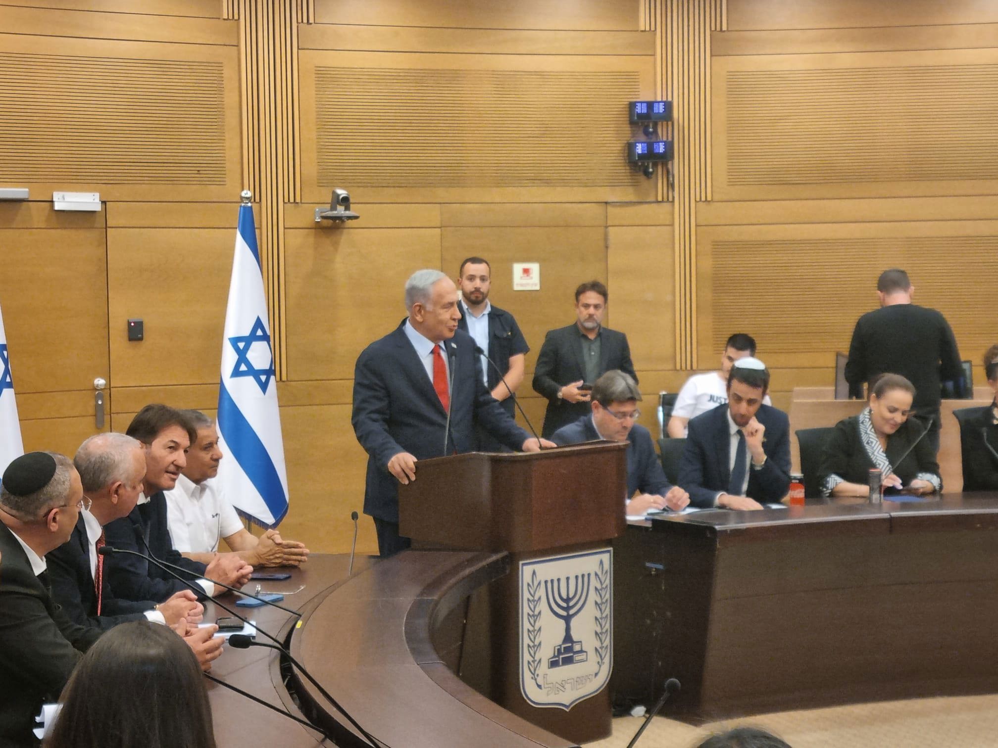 נתניהו בישיבת הסיעה