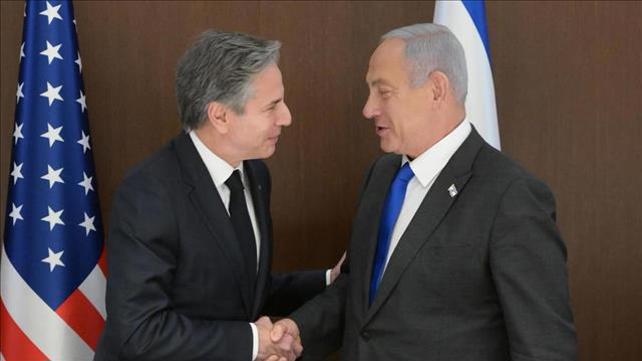 בנימין נתניהו ואנתוני בלינקן בזמן ביקורו בישראל 30.01.23