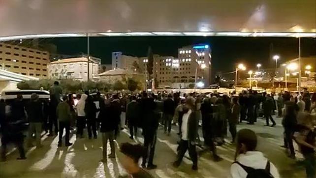 מחאות אהוביה סנדק בכניסה לירושלים 11.11.21