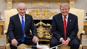 נשיא ארצות הברית דונלד טראמפ וראש הממשלה בנימין נתניהו בבית הלבן