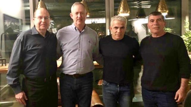 גבי אשכנזי, יאיר לפיד, בני גנץ ומשה יעלון