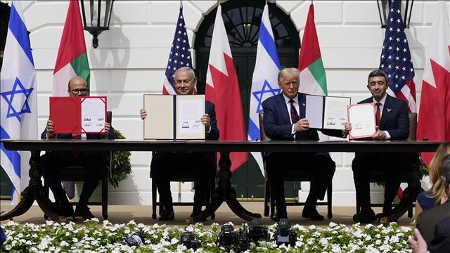 טקס החתימה על הסכם השלום עם איחוד האמירויות ובחריין, 15.09.20