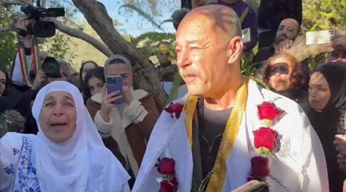 המחבל מאהר יונס השתחרר מהכלא - והתקבל בחגיגות בוואדי ערה