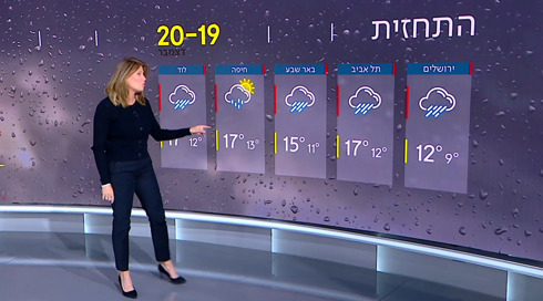 התחזית 19.12.24 | הגשם חוזר, חשש להצפות במישור החוף