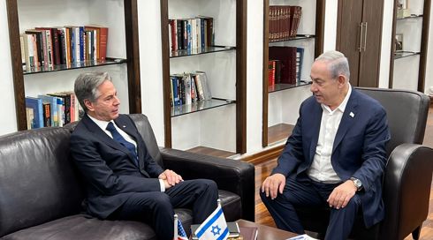 בלינקן לבכירים ישראלים: "צריך הפסקת אש בשביל דעת הקהל הבינלאומית"