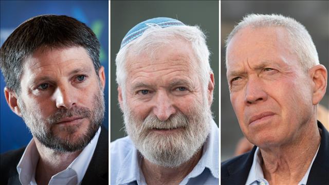 יואב גלנט, זאב חבר (זמביש) ובצלאל סמוטריץ'