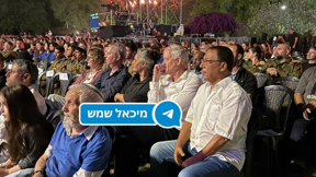 בני גנץ בטקס יום השואה ביד מרדכי
