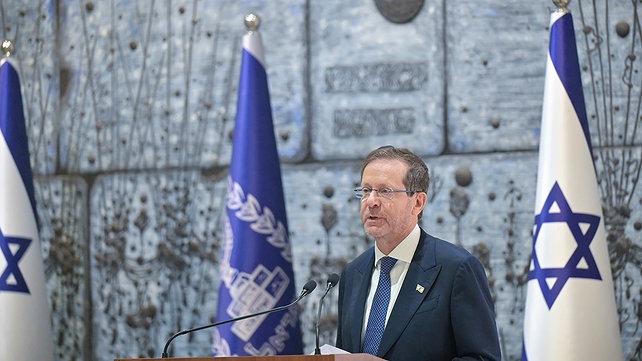 הנשיא יצחק הרצוג בבית הנשיא, 8.9.26