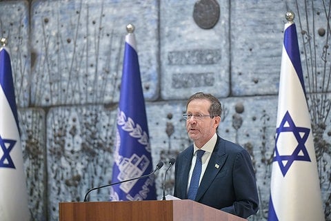 הנשיא יצחק הרצוג בבית הנשיא, 8.9.26