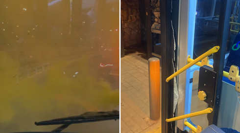 י-ם: נהגי אוטובוס הותקפו בגז מדמיע בארבעה אירועים שונים, באחד המקרים נפגעו גם נוסעים