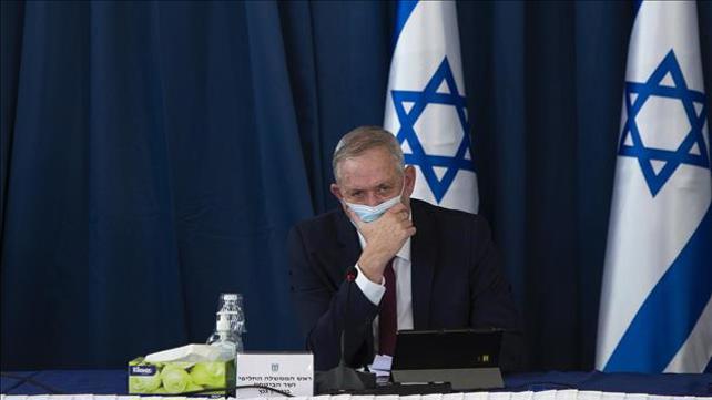 גנץ בפגישה קבנט קורונה במשרד החוץ בירושלים, 05.07.20