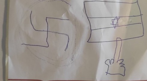 צלב קרס עד הבית: הציורים האנטישמיים שנמצאו במשלוחי שופרסל