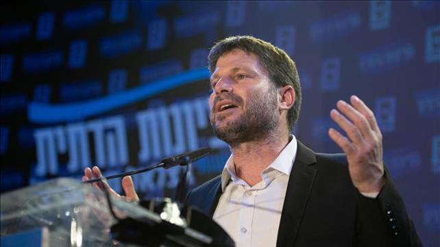 בצלאל סמוטריץ' במטה הציונות הדתית בבחירות לכנסת ה-24. 23.03.21