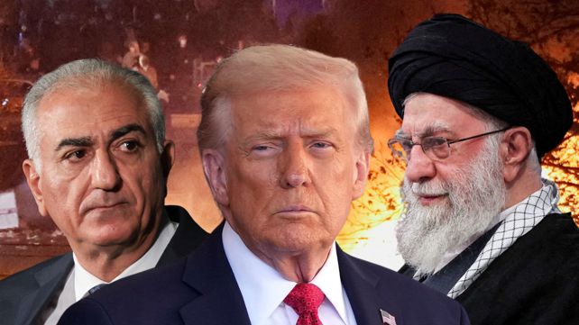 עלי חמינאי, דונלד טראמפ ורזא פהלווי