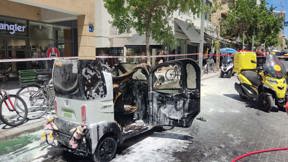 רכב חשמלי התפוצץ בת"א