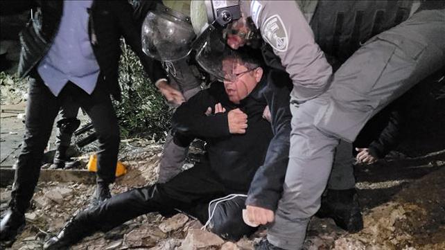 בן גביר מתעלף בעימותים בשייח ג'ראח 13.02.22