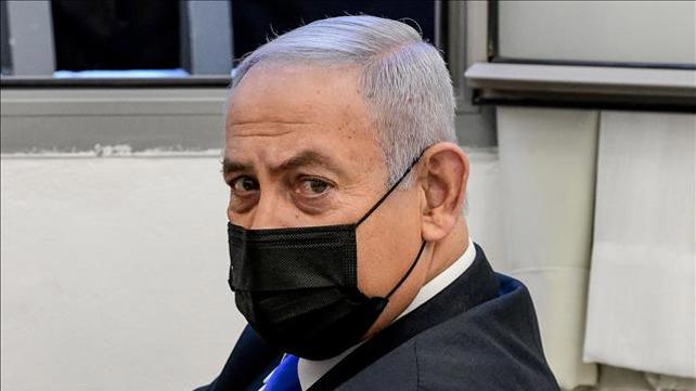 נתניהו בשימוע במשפטו. 8 בפברואר, 2021