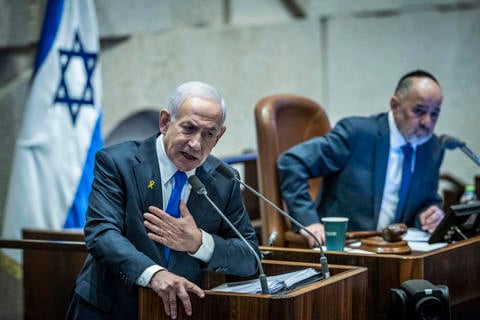 ראש הממשלה בנימין נתניהו במליאת הכנסת, דצמבר 2025