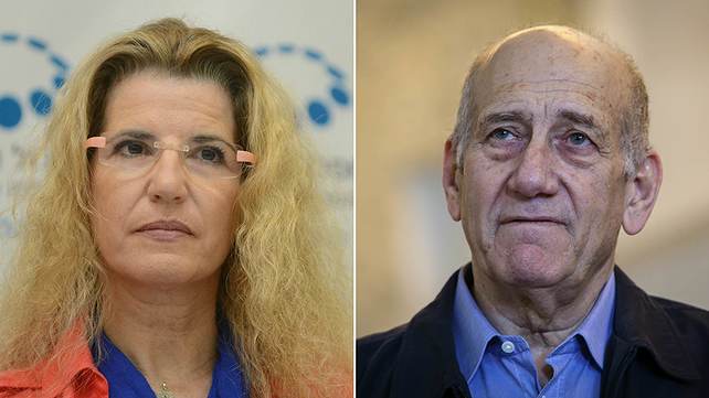 אהוד אולמרט והדס שטייף