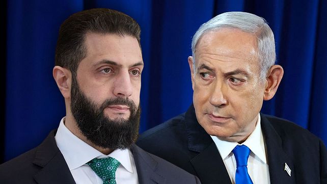 ראש הממשלה בנימין נתניהו, נשיא סוריה אחמד א-שרע ראש הממשלה בנימין נתניהו, נשיא סוריה אחמד א-שרע