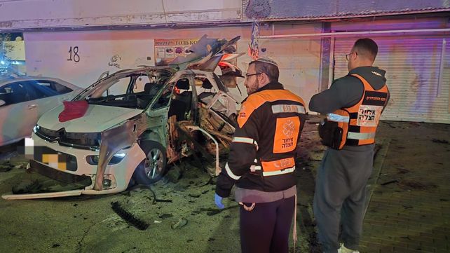 פיצוץ רכב בהקריית ים